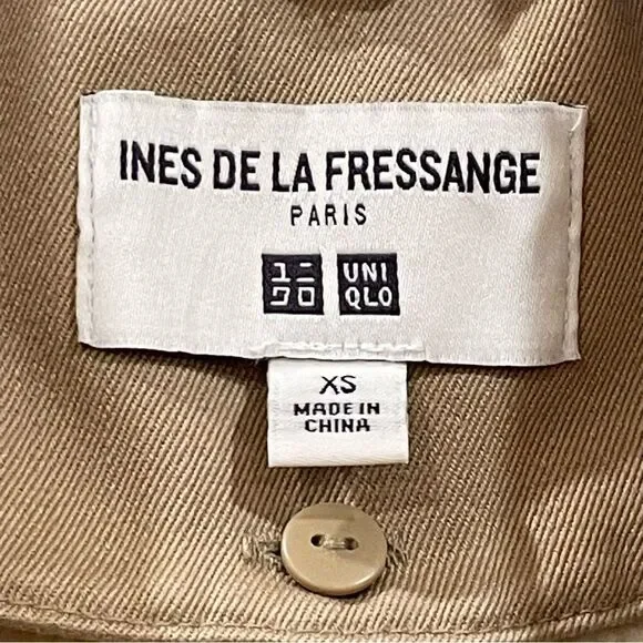 Ines de la Fressange Trenchcoat, Tan, Size XS